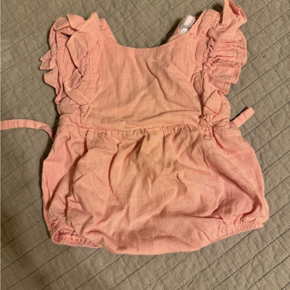 Carken Design linen ruffled romper